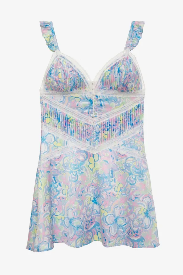Women Midsummer Floral Slip Dress Blue For Love and Lemons Lingerie Women Midsummer Floral Slip Dress Blue For Love and Lemons Lingerie