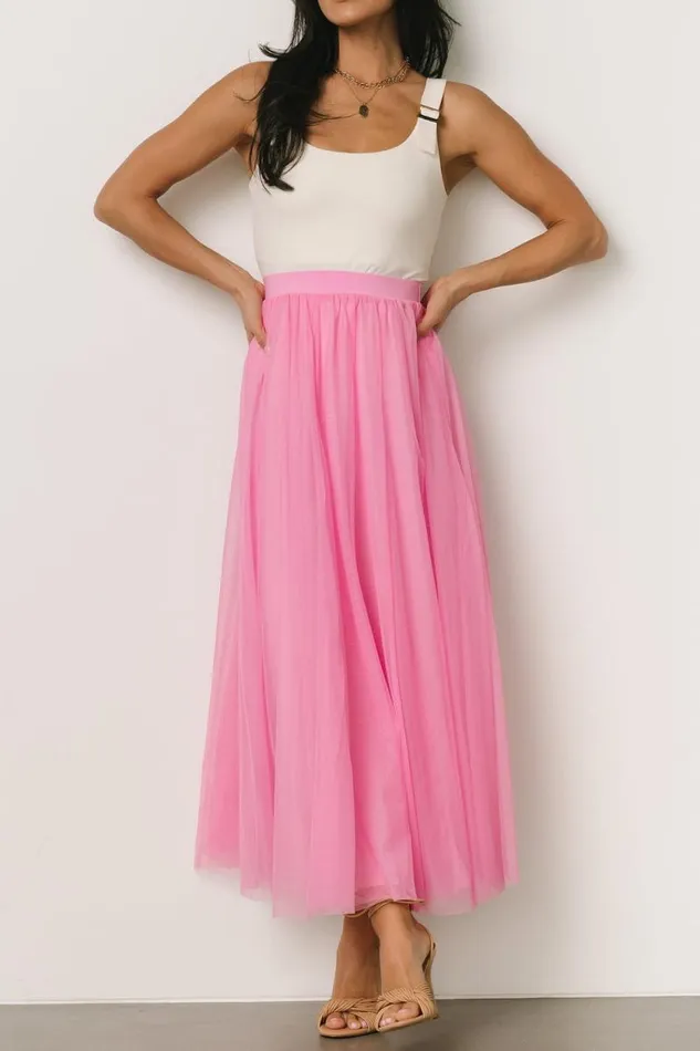 Women Mila Tulle Skirt Taffy Pink Baltic Born Maxi Dresses