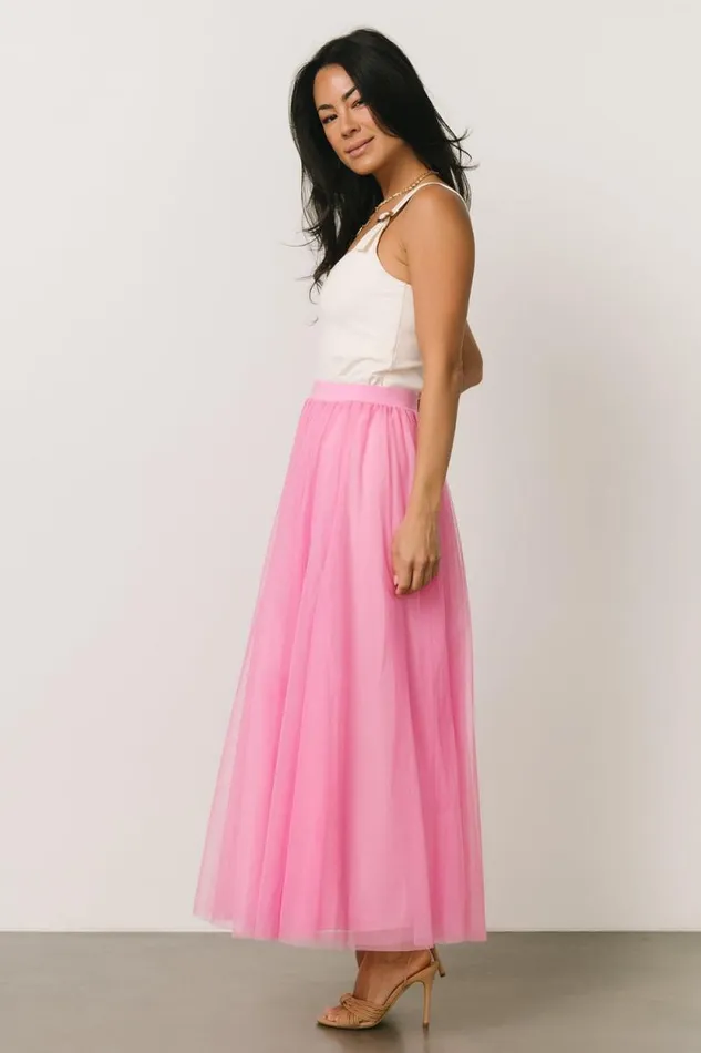 Women Mila Tulle Skirt Taffy Pink Baltic Born Maxi Dresses