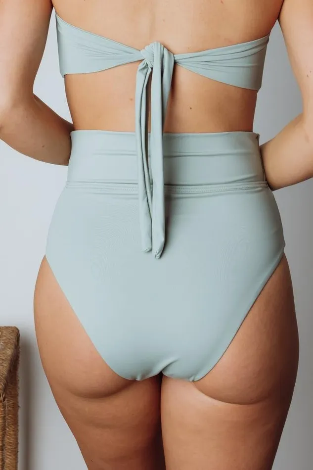 Women Milos High Waist Bikini Bottom Sage Baltic Born Bikini Women Milos High Waist Bikini Bottom Sage Baltic Born Bikini