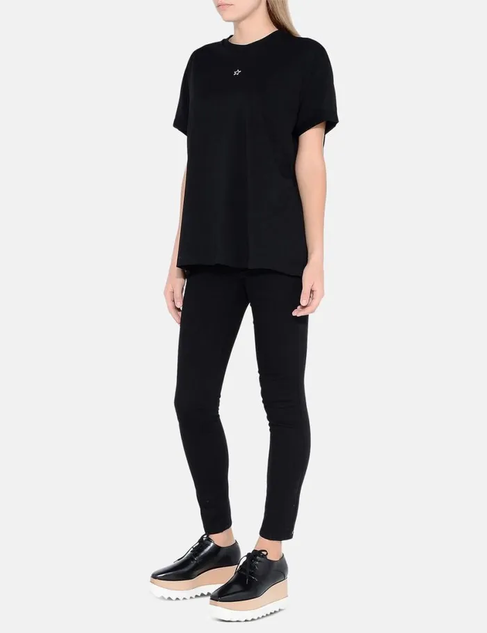 Women Ministar Tshirt Black Stella McCartney Sweatshirts And TShirts