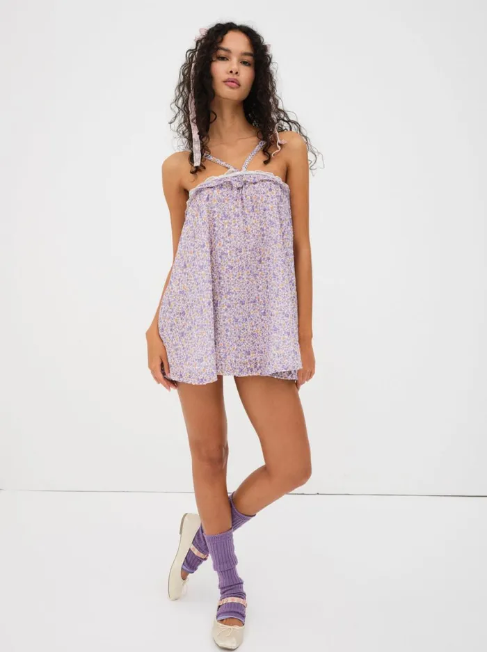 Women Mitra Mini Dress Lavender For Love and Lemons Dresses Women Mitra Mini Dress Lavender For Love and Lemons Dresses