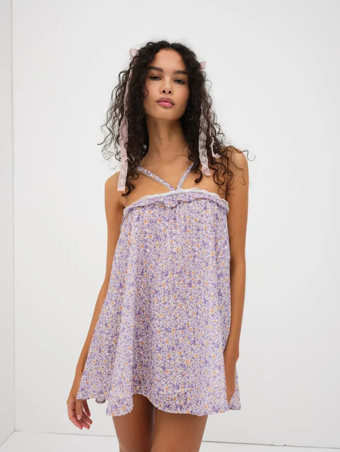 Women Mitra Mini Dress Lavender For Love and Lemons Dresses Women Mitra Mini Dress Lavender For Love and Lemons Dresses