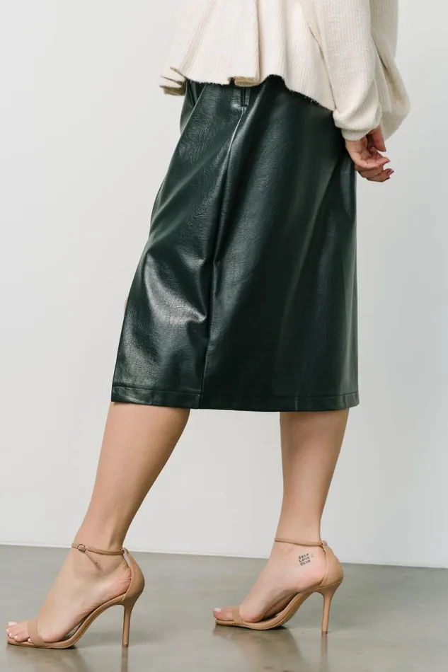 Women Montague Vegan Leather Skirt Pine Baltic Born Skirts Women Montague Vegan Leather Skirt Pine Baltic Born Skirts