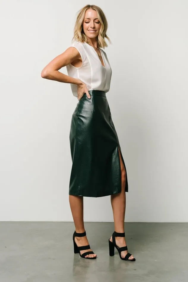 Women Montague Vegan Leather Skirt Pine Baltic Born Skirts Women Montague Vegan Leather Skirt Pine Baltic Born Skirts