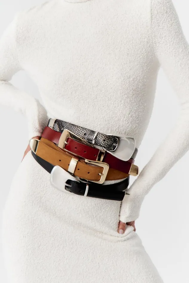 Women NAIROBI Suede Belt Tan LAMARQUE Belts Women NAIROBI Suede Belt Tan LAMARQUE Belts