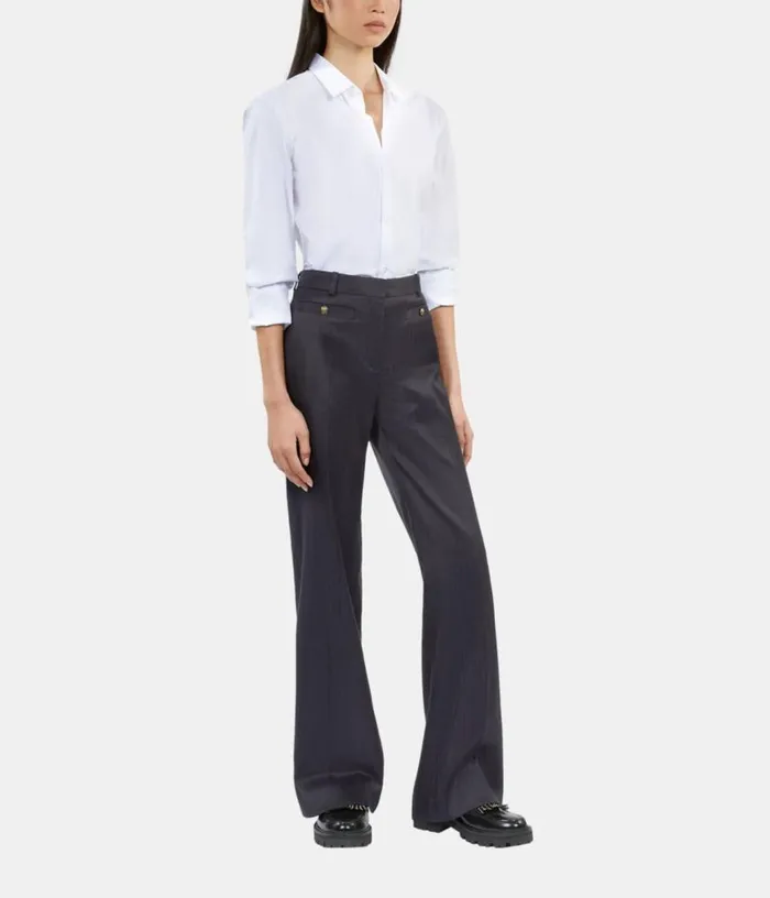 Women Navy Blue Suit Trousers THE KOOPLES Blazers and Suits