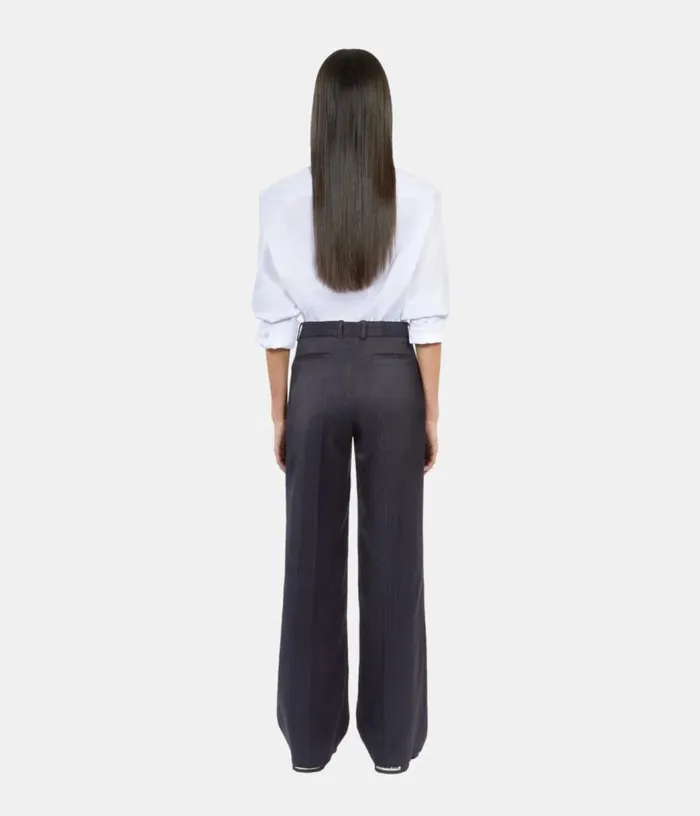 Women Navy Blue Suit Trousers THE KOOPLES Blazers and Suits