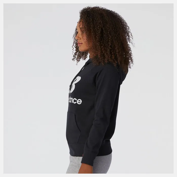 Women NB Essentials Pullover Hoodie Black New Balance Hoodies and Sweatshirts