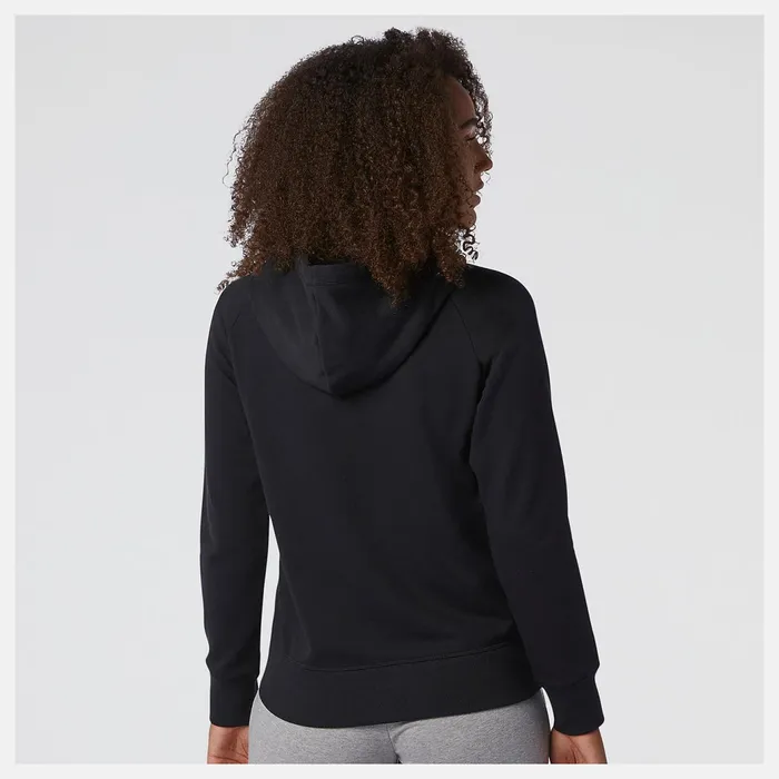 Women NB Essentials Pullover Hoodie Black New Balance Hoodies and Sweatshirts