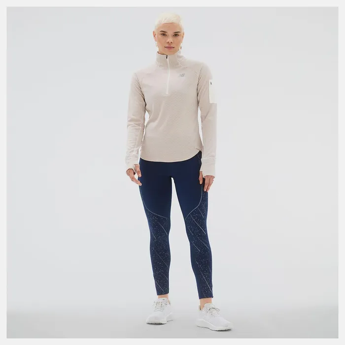 Women NB Heat Grid Half Zip Sea Salt Heather New Balance Hoodies and Sweatshirts Women NB Heat Grid Half Zip Sea Salt Heather New Balance Hoodies and Sweatshirts