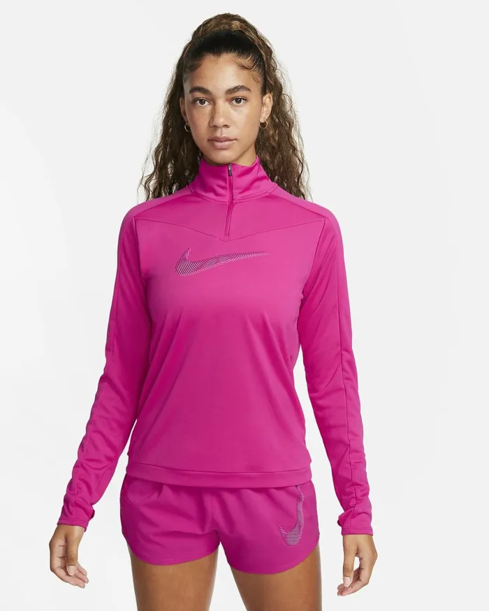 Women Nike All Clothing DriFIT Swoosh Fireberrypurple Ink