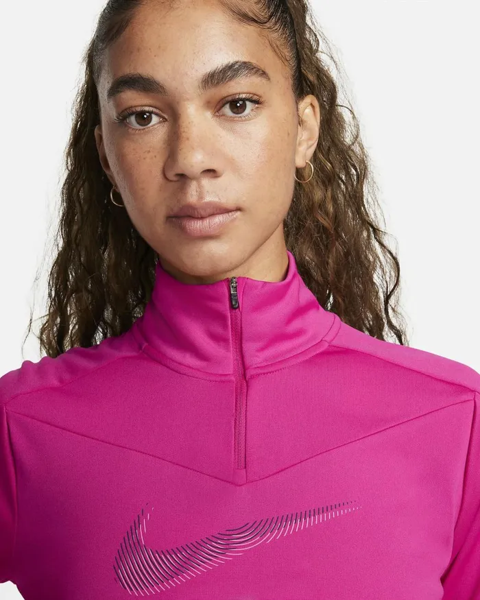 Women Nike All Clothing DriFIT Swoosh Fireberrypurple Ink