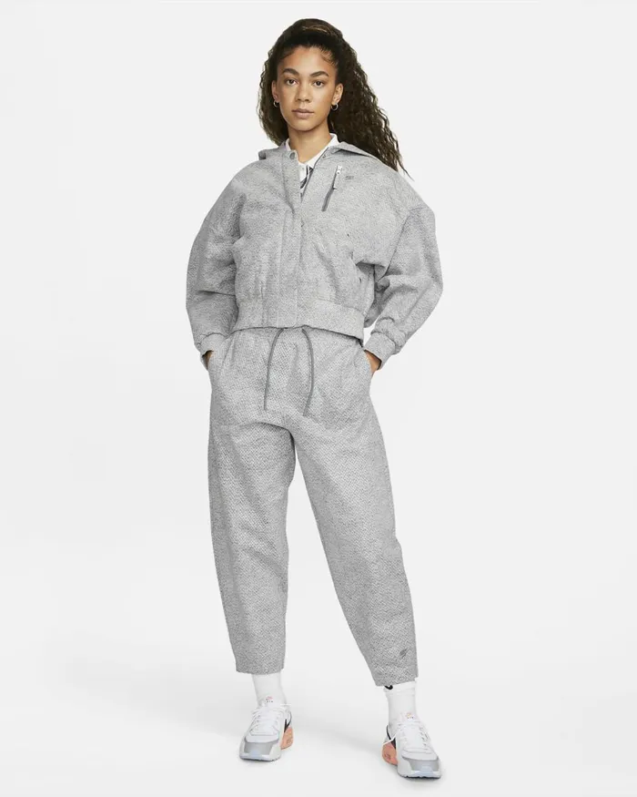 Women Nike All Clothing Forward Trousers Smoke Greyheatherlight Smoke Greycool Grey