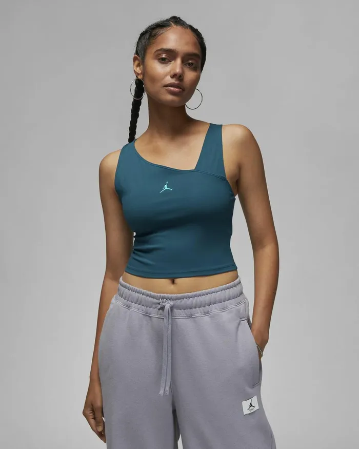 Women Nike All Clothing Jordan Sport Valerian Bluenew Emerald