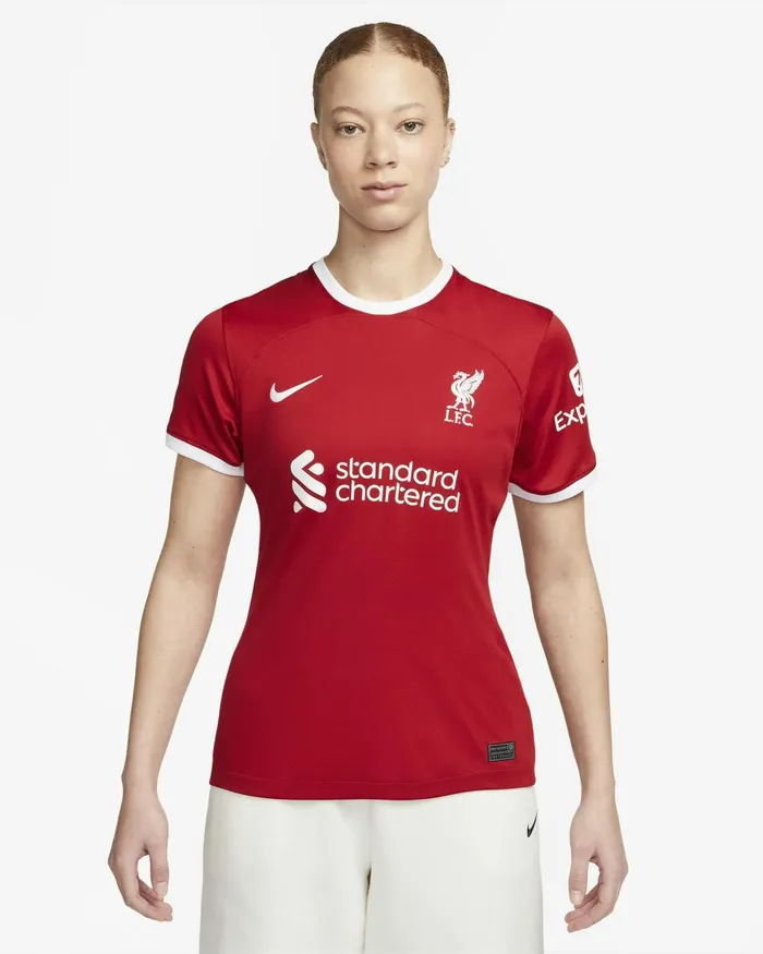 Women Nike All Clothing Liverpool FC 202324 Stadium Home Gym Redwhite
