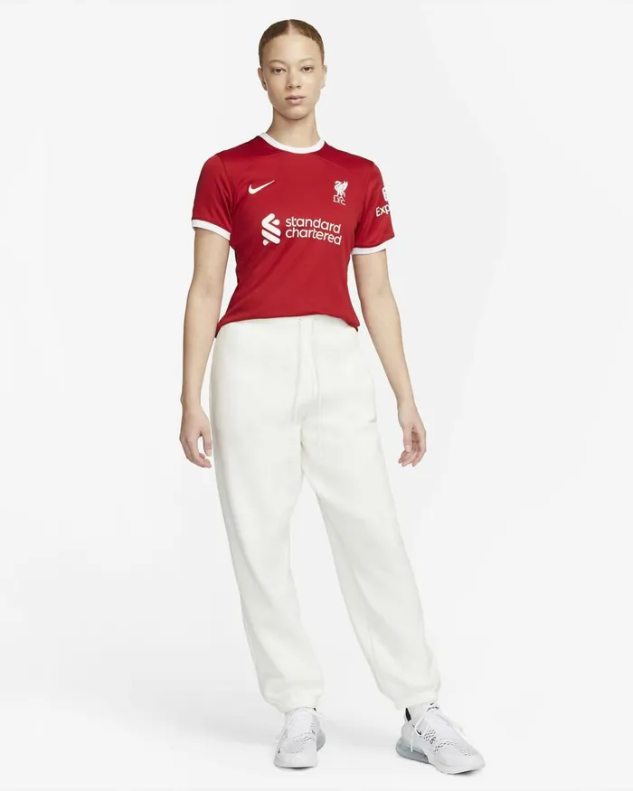 Women Nike All Clothing Liverpool FC 202324 Stadium Home Gym Redwhite