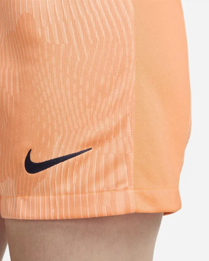 Women Nike All Clothing Netherlands 2023 Stadium Home Conesunset Glowblackened Blue
