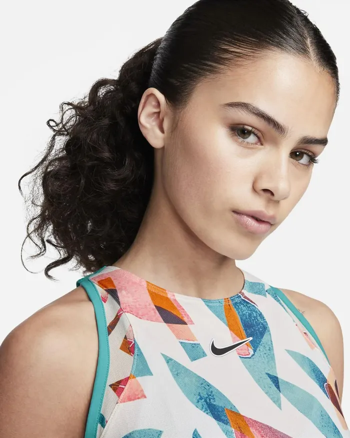Women Nike All Clothing NikeCourt DriFIT Slam Coconut Milkteal Nebulablack