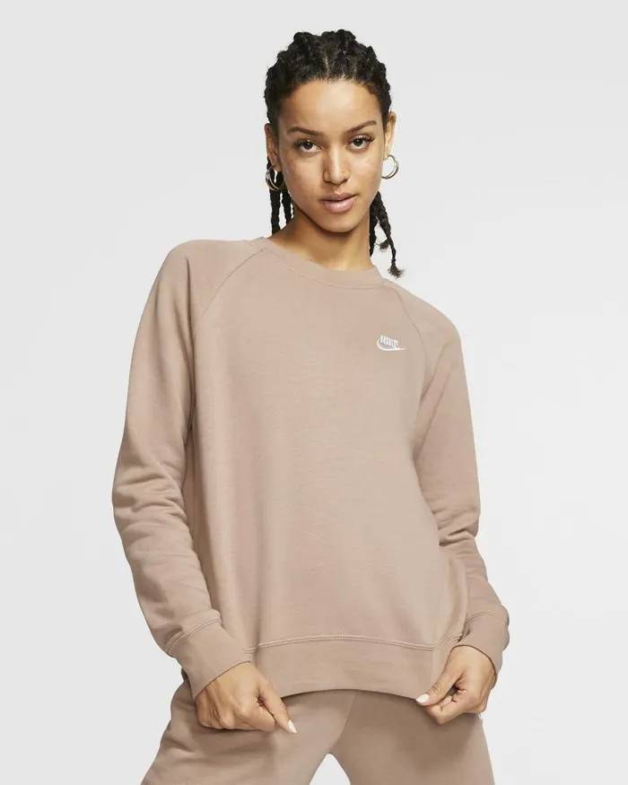 Women Nike All Clothing Sportswear Essential Desert Dustwhite