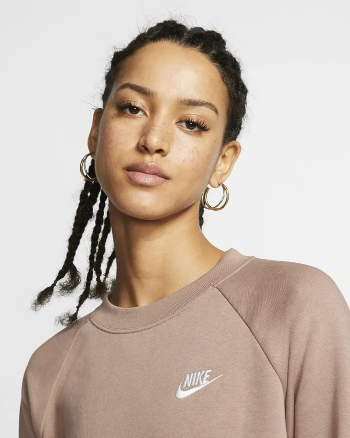 Women Nike All Clothing Sportswear Essential Desert Dustwhite