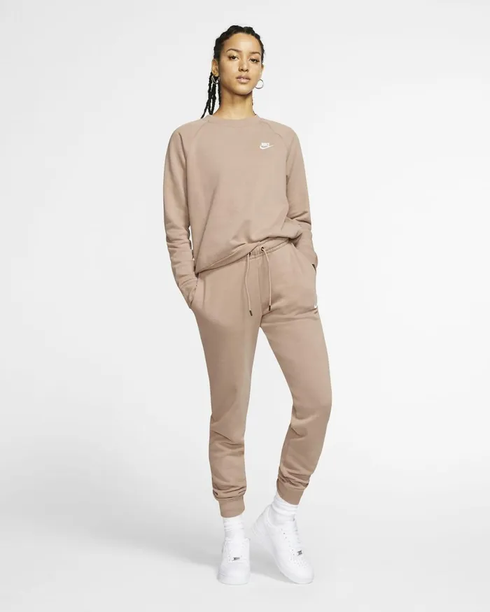 Women Nike All Clothing Sportswear Essential Desert Dustwhite
