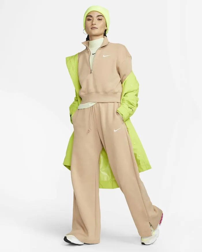 Women Nike All Clothing Sportswear Phoenix Fleece Hempsail