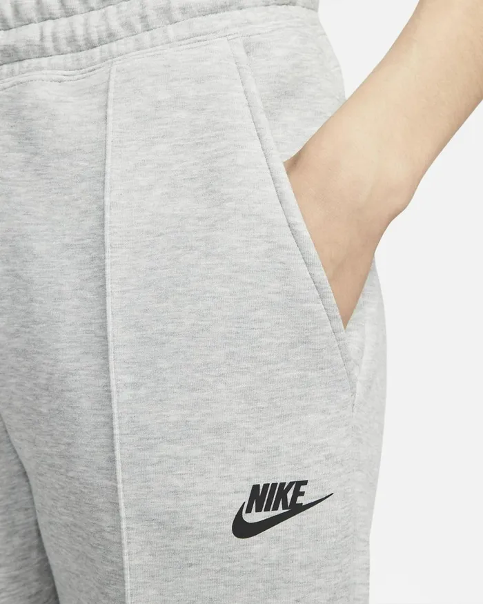 Women Nike All Clothing Sportswear Tech Fleece Dark Grey Heatherblack