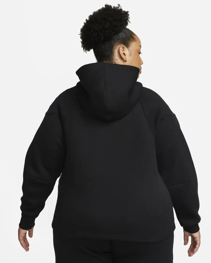 Women Nike All Clothing Sportswear Tech Fleece Windrunner Blackblack