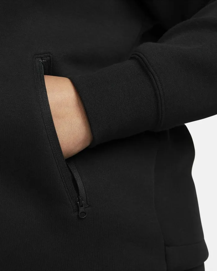 Women Nike All Clothing Sportswear Tech Fleece Windrunner Blackblack