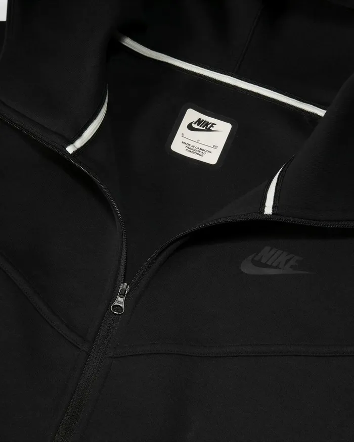 Women Nike All Clothing Sportswear Tech Fleece Windrunner Blackblack
