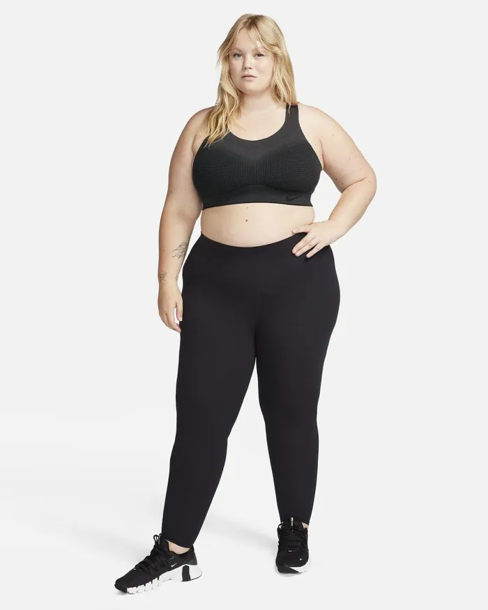 Women Nike All Clothing Swoosh Flyknit Blackdark Smoke Greyphoton Dust