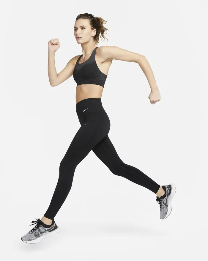 Women Nike All Clothing Swoosh Flyknit Blackdark Smoke Greyphoton Dust