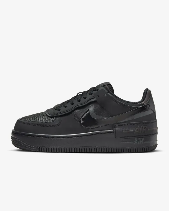Women Nike All Shoes Air Force 1 Shadow Blackanthracitevelvet Brownblack
