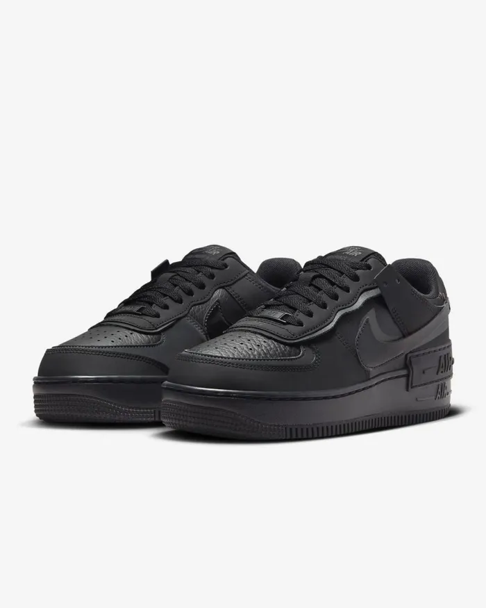 Women Nike All Shoes Air Force 1 Shadow Blackanthracitevelvet Brownblack