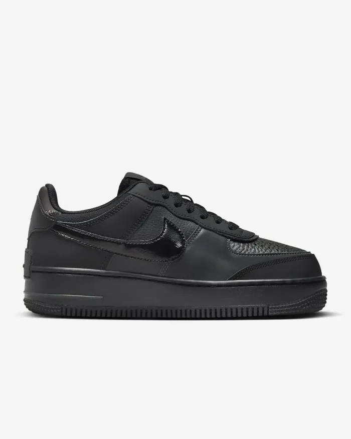Women Nike All Shoes Air Force 1 Shadow Blackanthracitevelvet Brownblack
