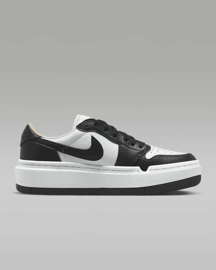 Women Nike All Shoes Air Jordan 1 Elevate Low Whitewhiteblack