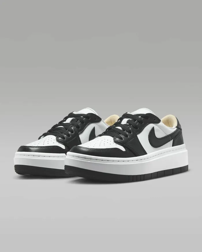 Women Nike All Shoes Air Jordan 1 Elevate Low Whitewhiteblack