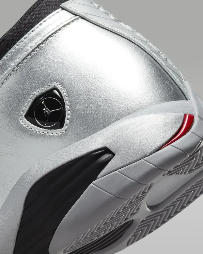 Women Nike All Shoes Air Jordan 14 Retro Low Metallic Silverwolf Greyblackfire Red
