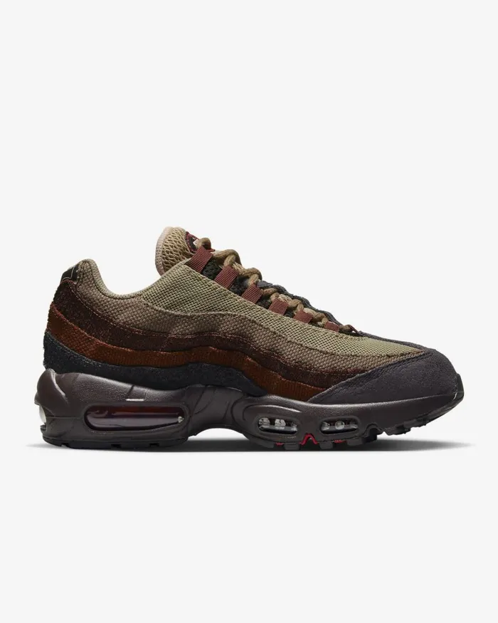 Women Nike All Shoes Air Max 95 Brown Basaltoxen Brownmars Stoneuniversity Red