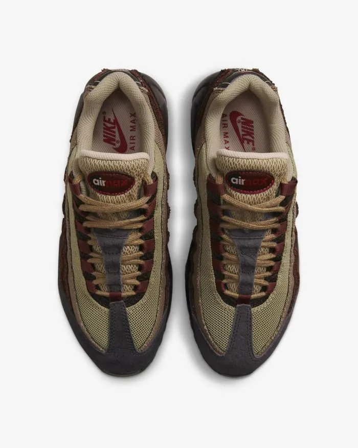 Women Nike All Shoes Air Max 95 Brown Basaltoxen Brownmars Stoneuniversity Red