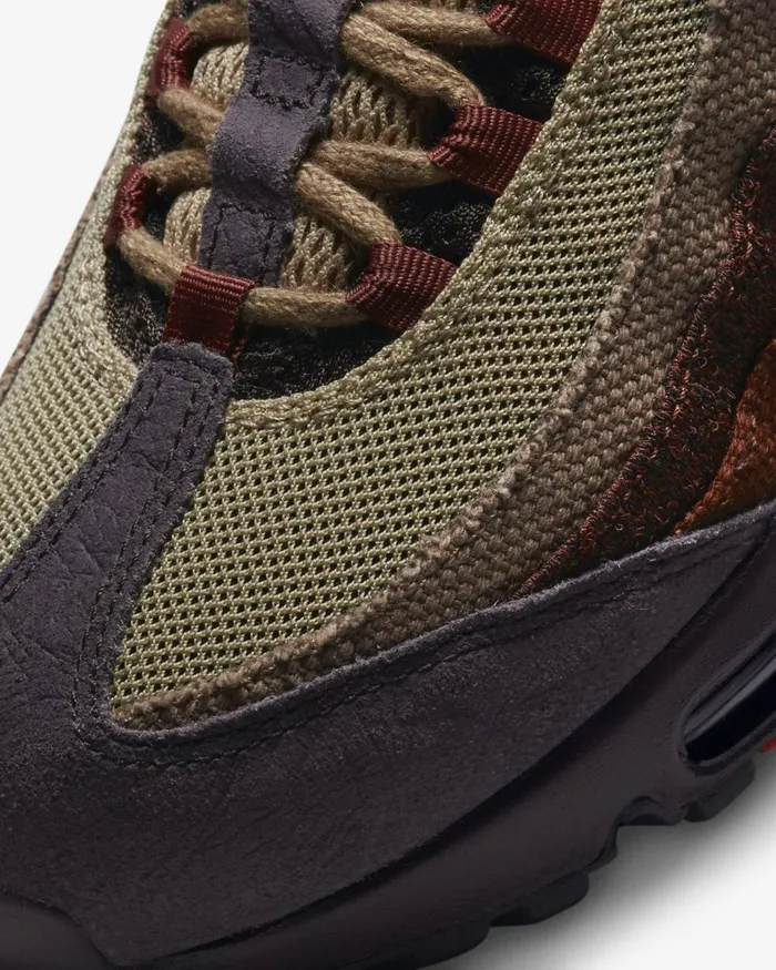 Women Nike All Shoes Air Max 95 Brown Basaltoxen Brownmars Stoneuniversity Red