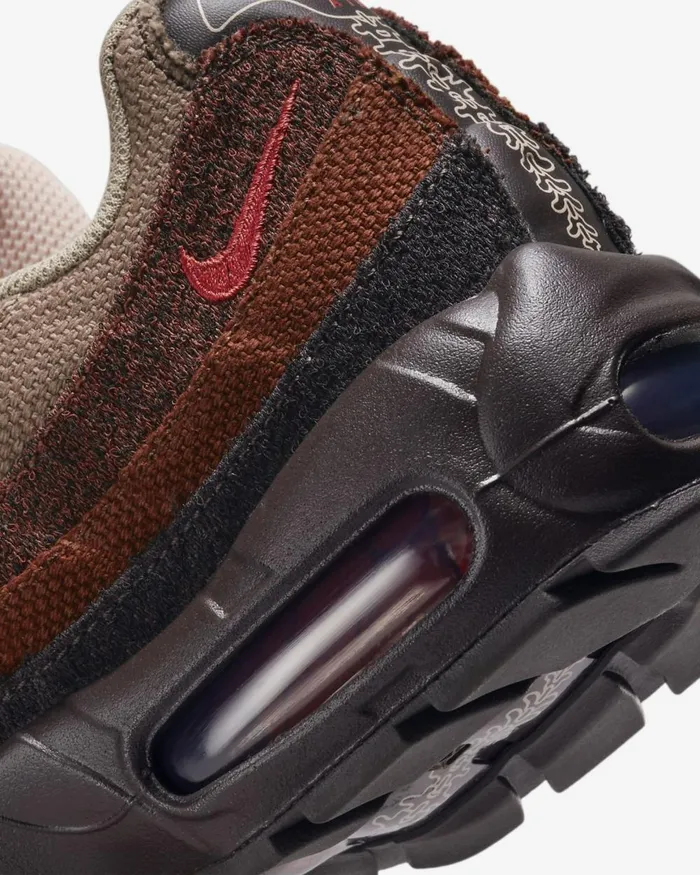 Women Nike All Shoes Air Max 95 Brown Basaltoxen Brownmars Stoneuniversity Red