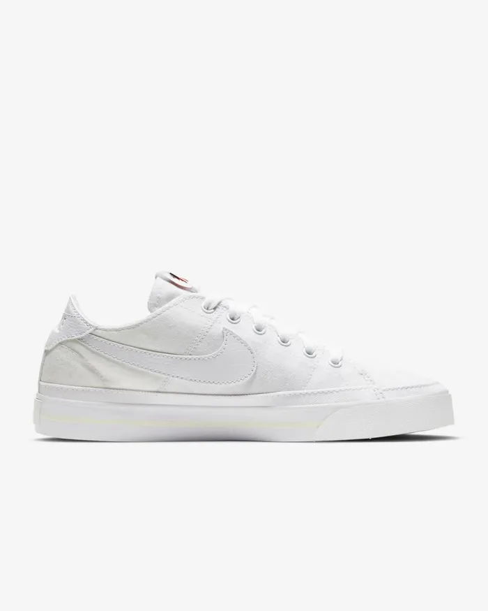 Women Nike All Shoes NikeCourt Legacy Canvas Whitesummit Whitewhite
