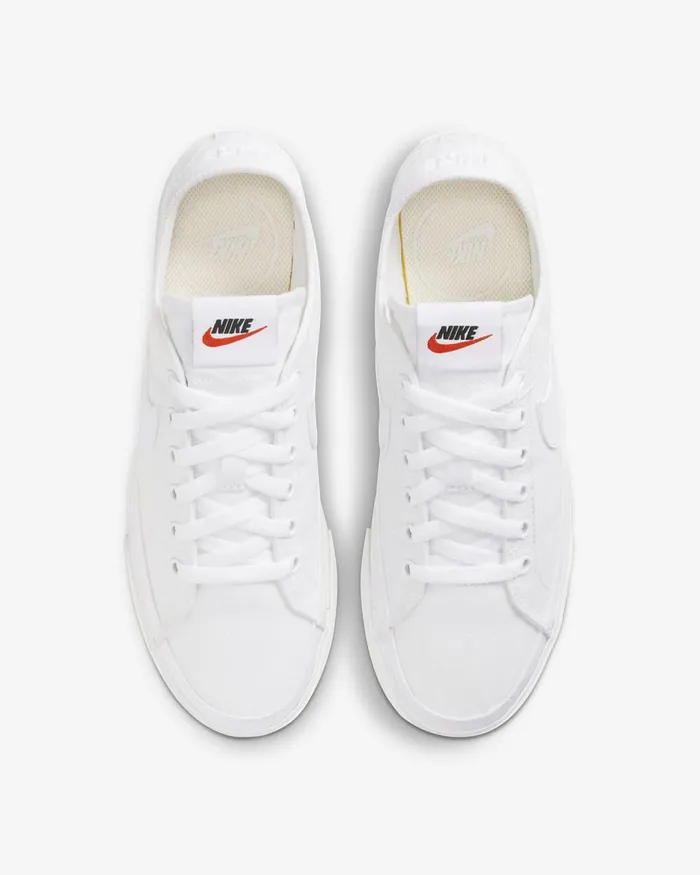 Women Nike All Shoes NikeCourt Legacy Canvas Whitesummit Whitewhite