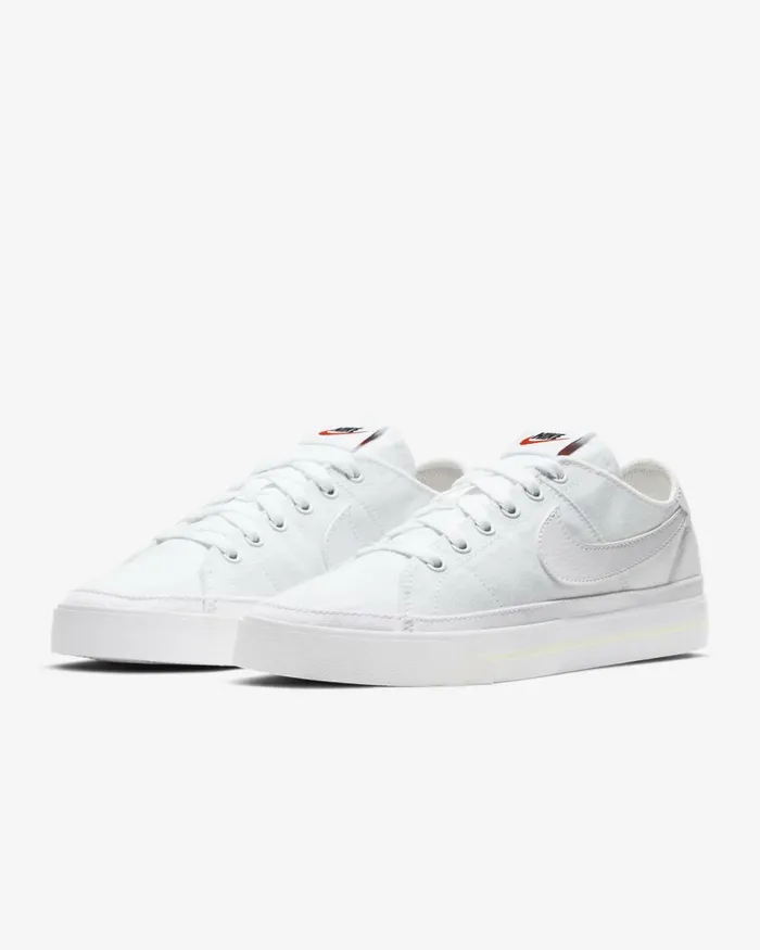 Women Nike All Shoes NikeCourt Legacy Canvas Whitesummit Whitewhite