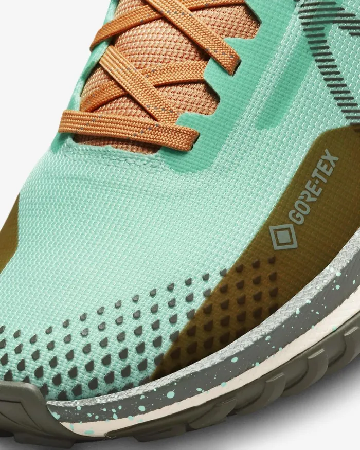 Women Nike All Shoes Pegasus Trail 4 GORETEX Emerald Riseamber Brownember Glowsequoia