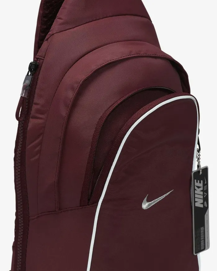 Women Nike Bags And Backpacks Sportswear Essentials Night Maroonnight Maroonmetallic Silver