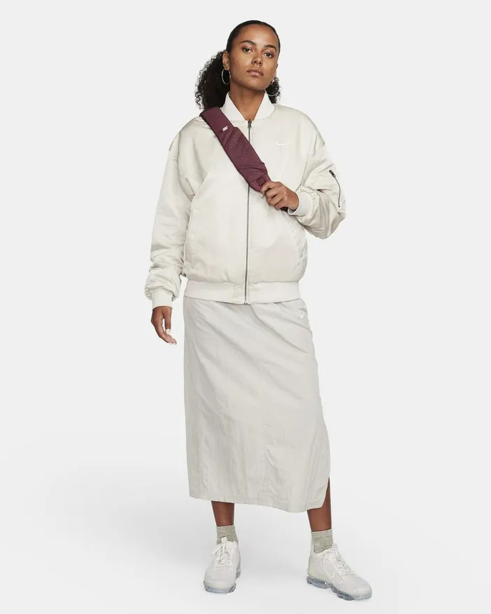 Women Nike Bags And Backpacks Sportswear Essentials Night Maroonnight Maroonmetallic Silver