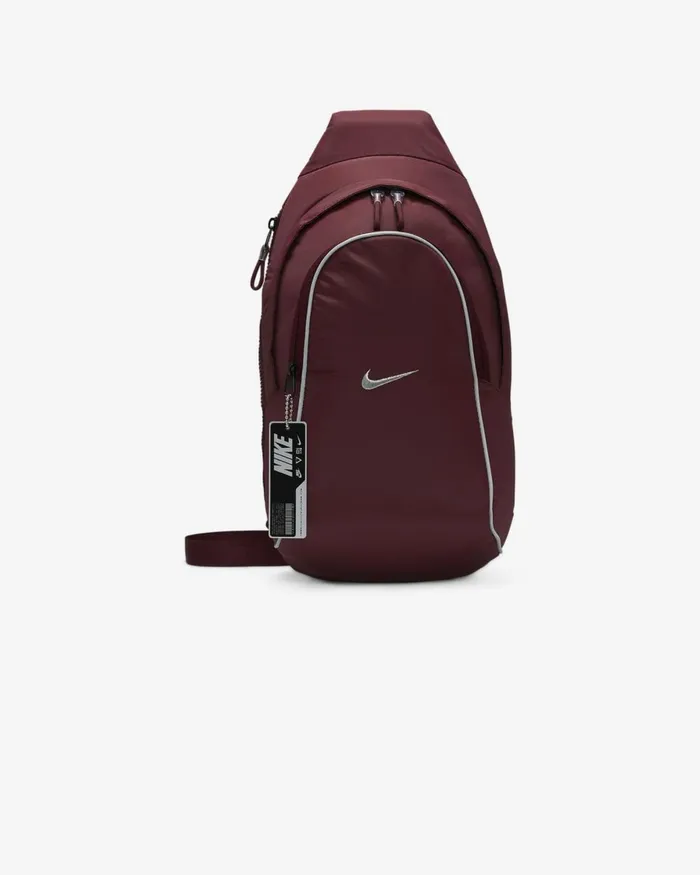 Women Nike Bags And Backpacks Sportswear Essentials Night Maroonnight Maroonmetallic Silver